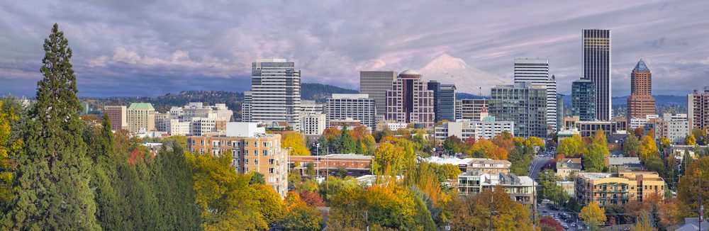 Downtown Portland Oregon skyline